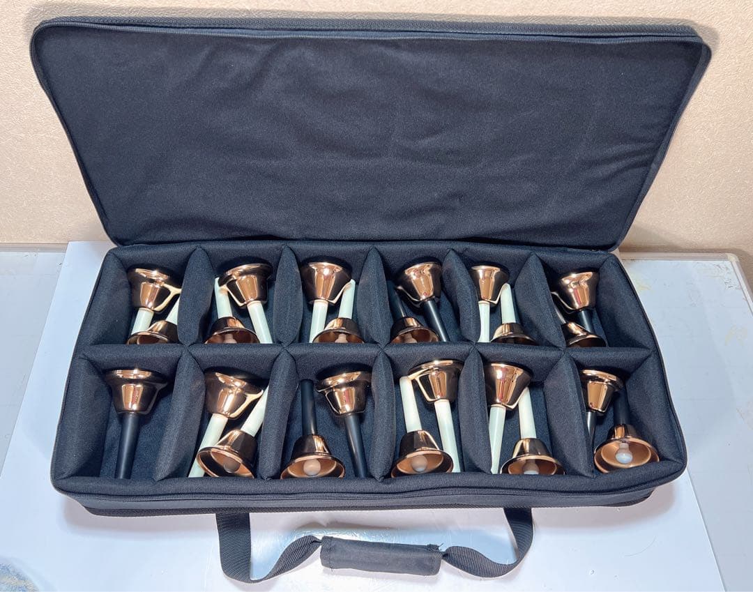 キョーリツミュージックベル ケース付き 楽天市場】ハンドベル用ケース BCC-60 (ショルダーストラップ付属