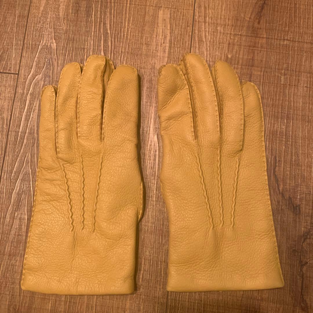 DENTS レザー手袋 コーク(イエロー)サイズ8 レザー 手袋 メンズ グローブ ペッカリー デンツ DENTSの通販