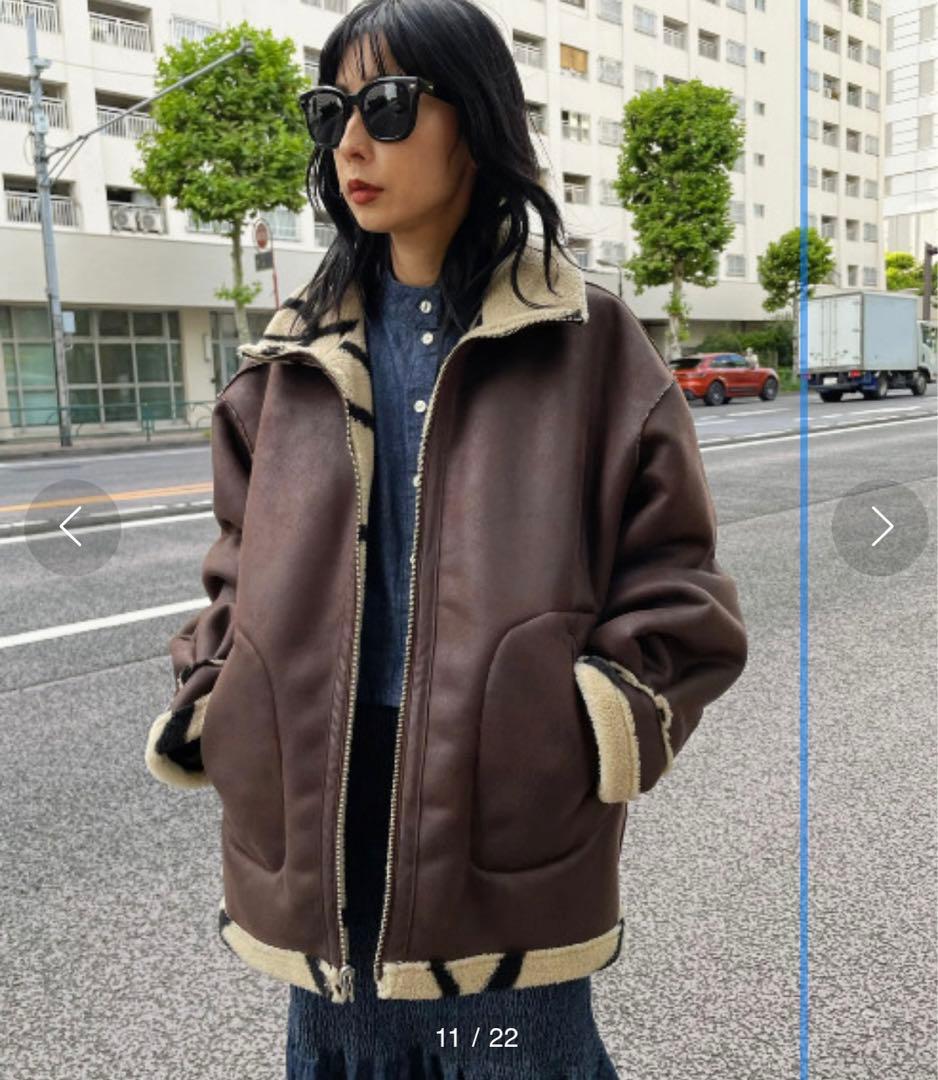 Ameri⭐︎美品⭐︎ 2WAY REVERSIBLE BOA JACKET - メルカリ