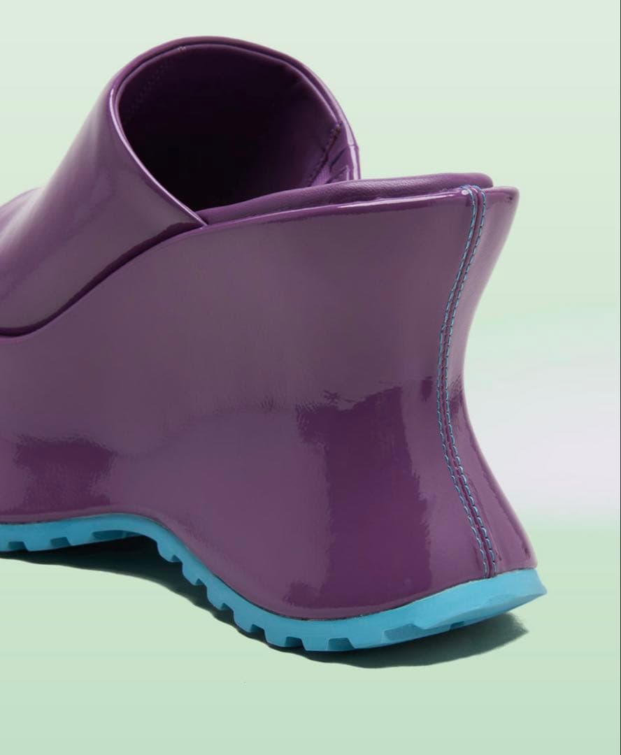 WOOMII コレット パープル クリンクル 37 試し履きのみ - メルカリ