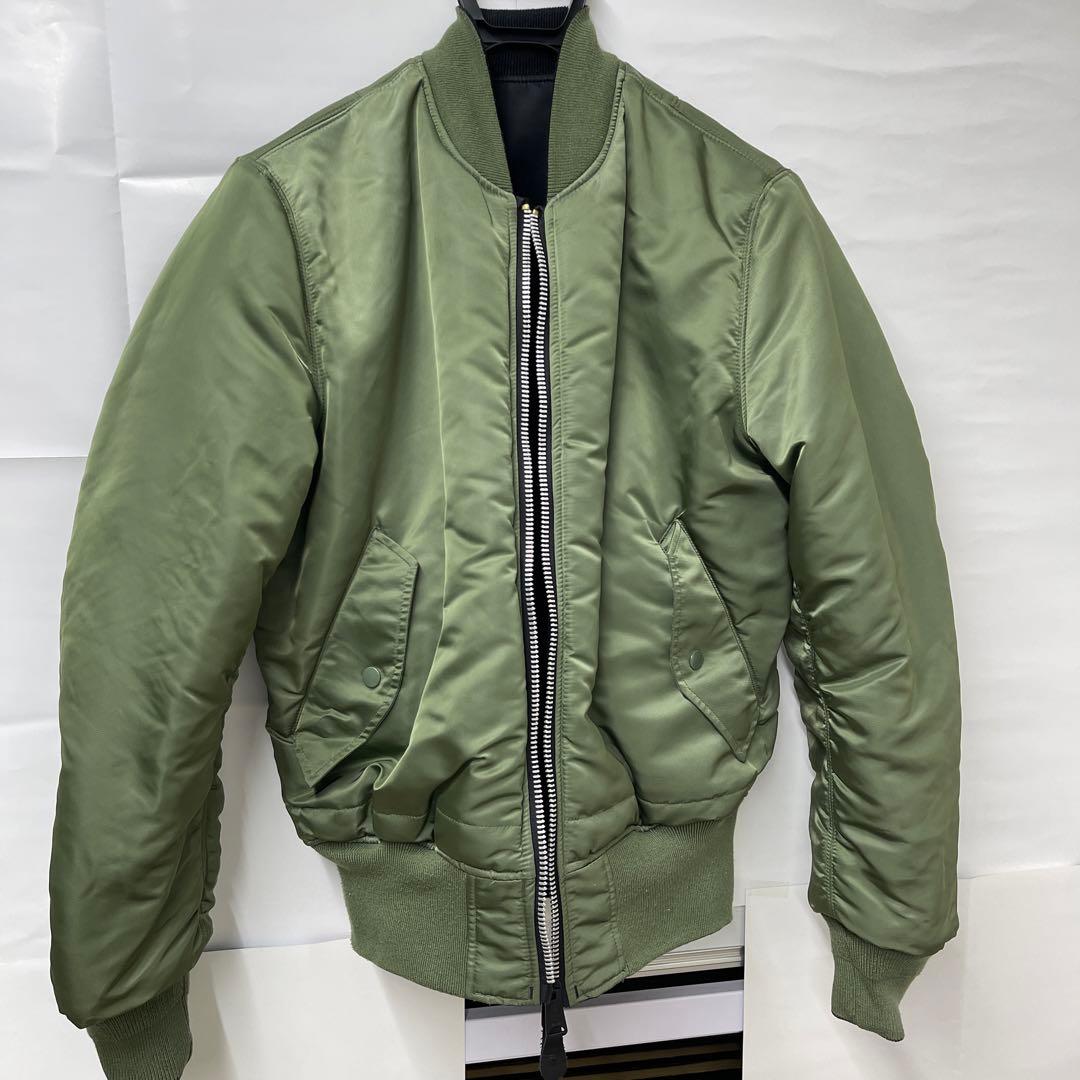 MA-1 ALPHA INDUSTRIES リバーシブル サイズM 黒/緑 - メルカリ