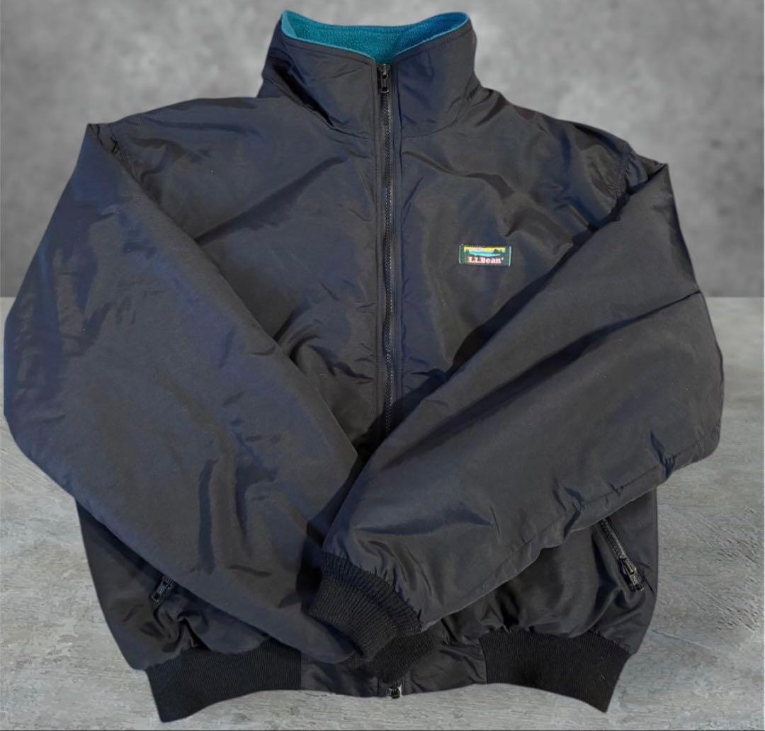 80s エルエルビーン　ウォームアップジャケット　ブラック　L 80s L.L.Bean ウォームアップジャケット | CUSTOM FEVER