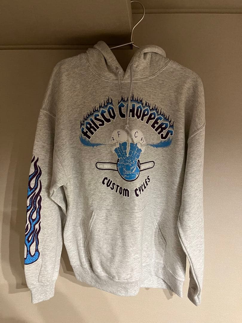 キムタク着フリスコチョッパーズパーカー私物Frisco ChoppersグレーL