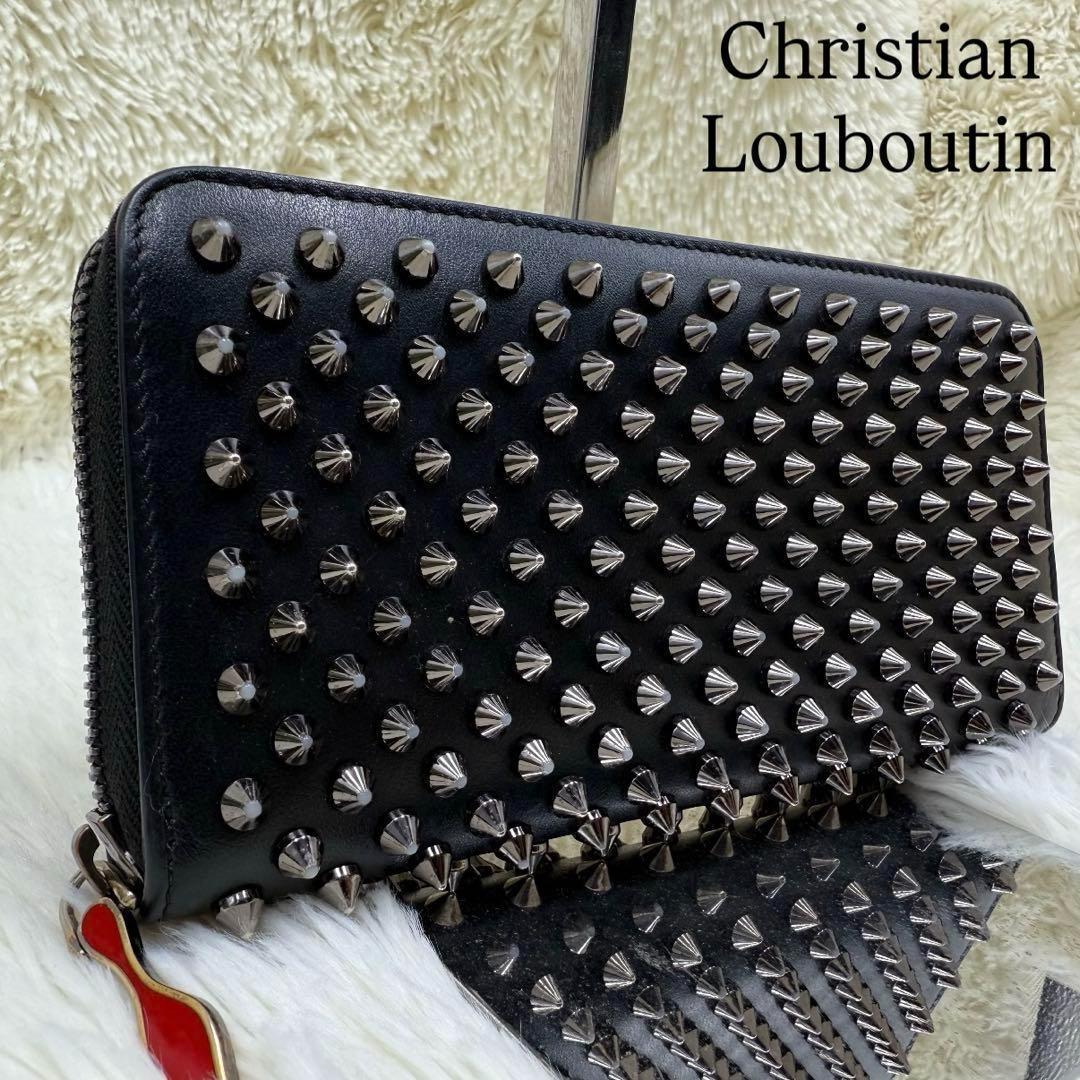 ✨美品✨ ルブタン 長財布 パネトーネ ラウンドジップ　ブラック　レザー Christian Louboutin（クリスチャンルブタン） Panettone Wallet