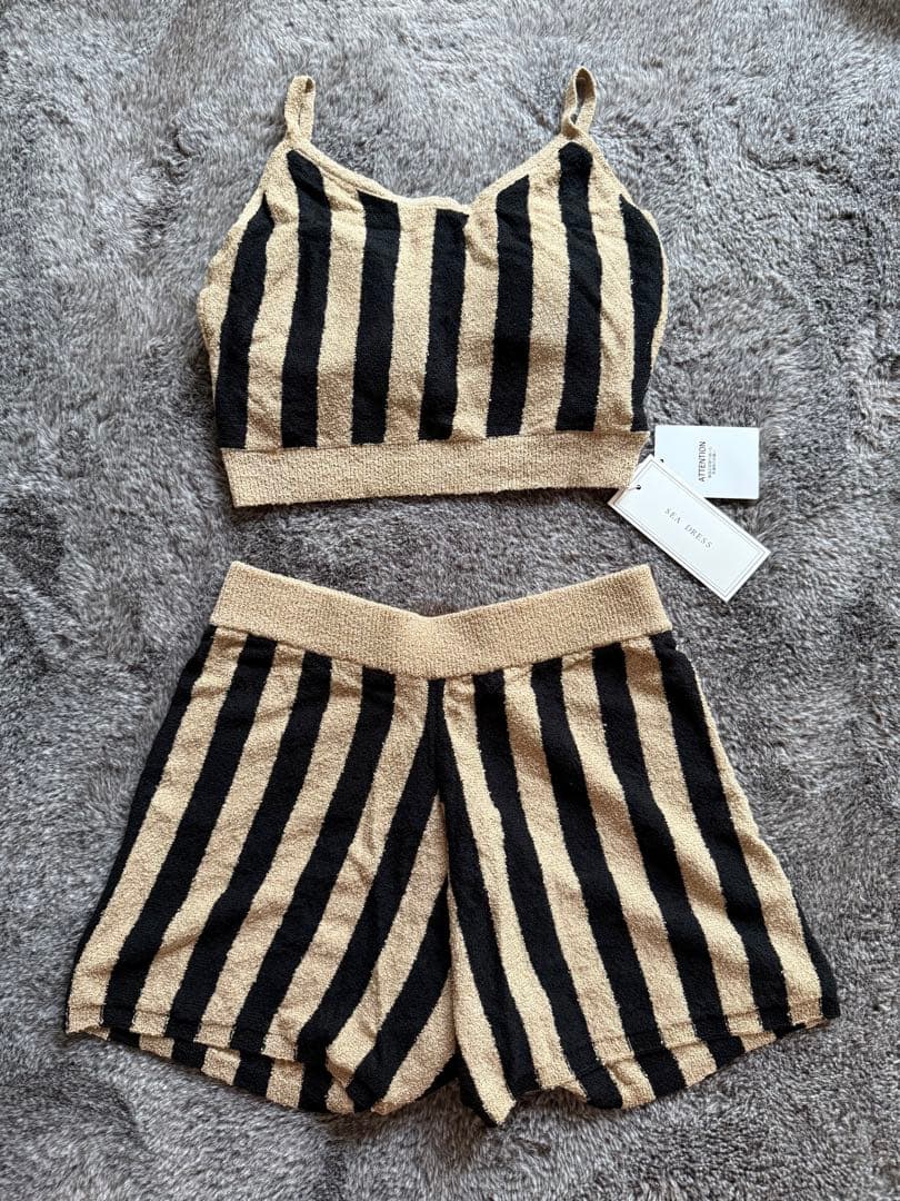 ☆長屋なぎささんコラボ　ストライプ　ニットビキニ☆ 新品未使用　 Sサイズ