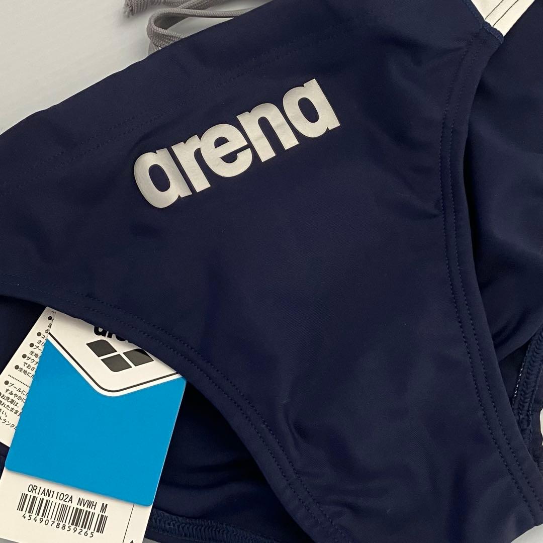 【新品Mサイズ】arena/アリーナ メンズ競泳水着 競パン：NVWH アリーナ（arena） メンズ 競泳水着 WA承認 レーシングリミック Vパン
