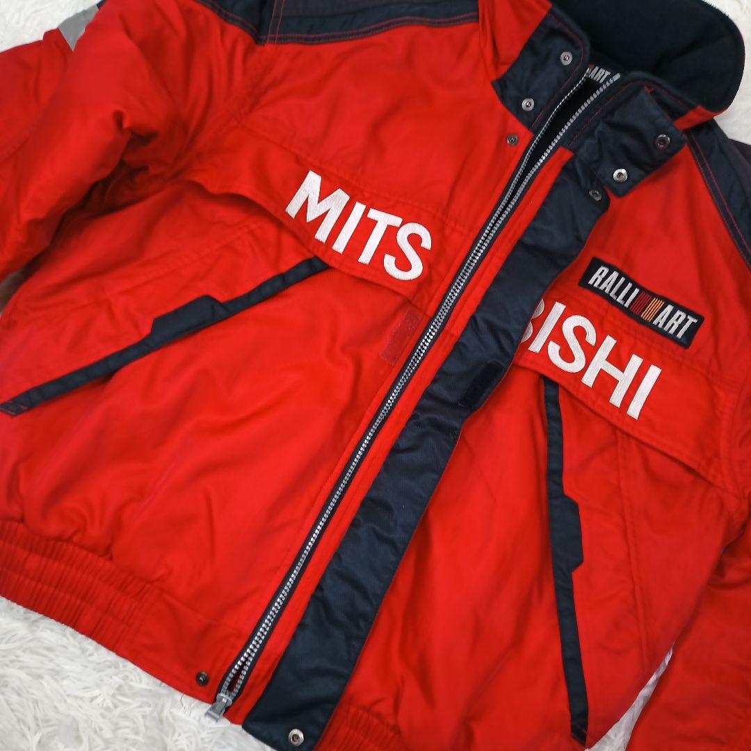 ✨美品✨ 三菱 ラリーアート ロゴ刺繍ワッペン ブルゾン ナイロン
