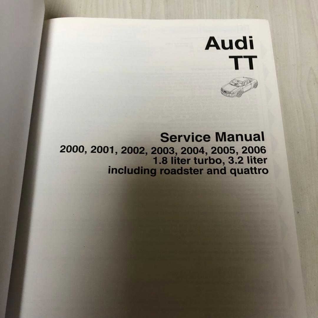 送料込・希少品】アウディ TT サービスマニュアル / AUDI - メルカリ