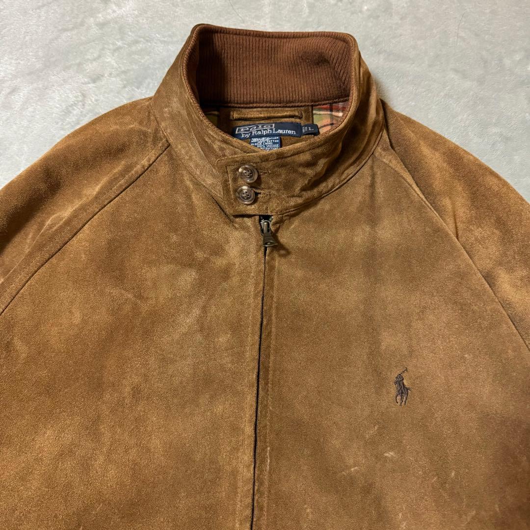 90s Polo Ralph Lauren スエード G9 スイングトップ 本革 - メルカリ