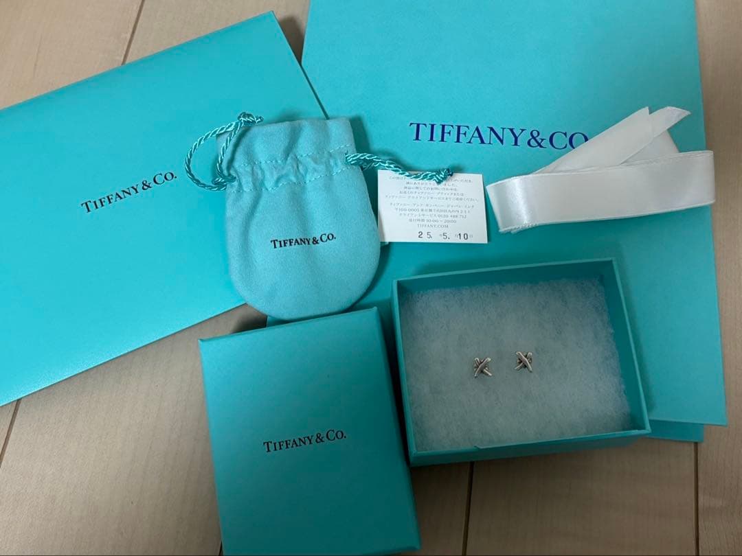 Tiffany & Co. ティファニー　エックスピアス　xピアス ティファニー ピアス K18PG パロマピカソ グラフィティ xピアス