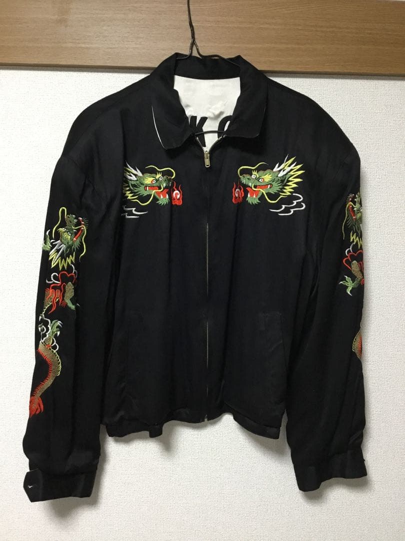 クリームソーダ スカジャン ピンクドラゴン ビンテージ グッド