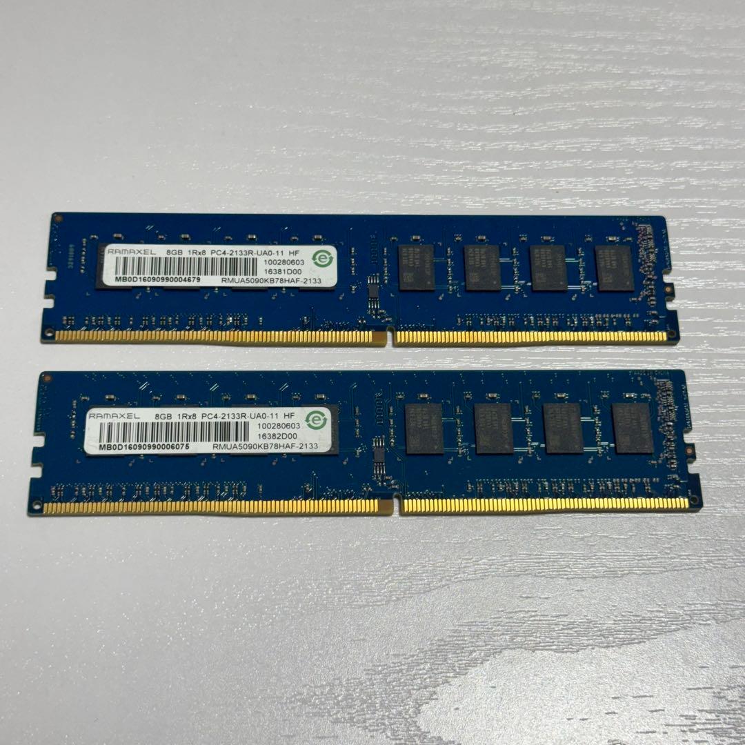 RAMAXEL DDR4 2133MHz 16GB（8GB×2） メモリー RMUA5090KB78HAF-2133 Ramaxel 8GB DDR4 PC17000 Memory