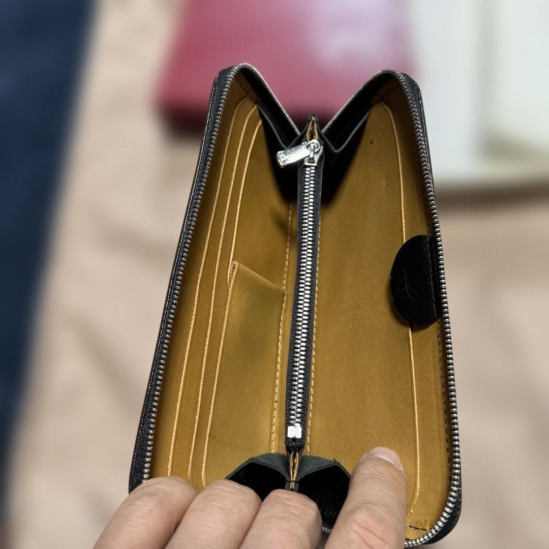 新進工房 SINSIN バタール 黒 長財布 箱付き ルガトー レザー - メルカリ