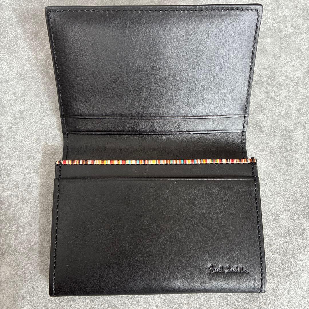 Paul Smith ブラック名刺入れ 箱付き - メルカリ