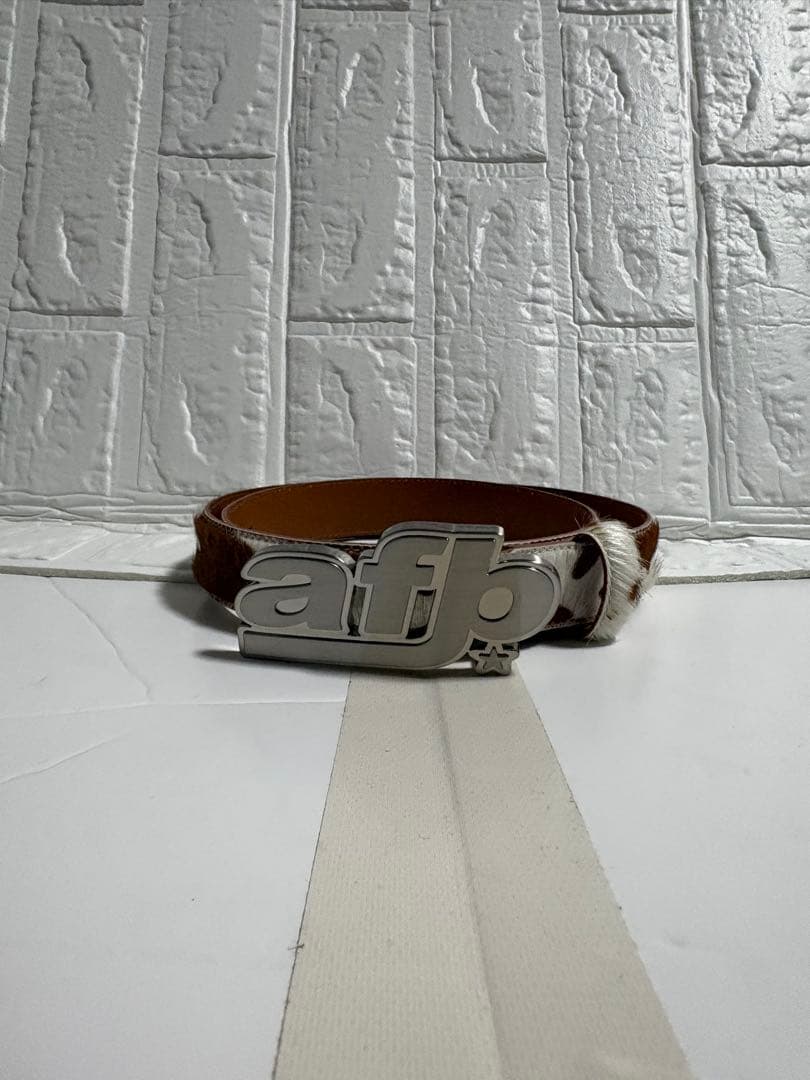 AFB ロゴベルト Logo Buckle belt - メルカリ