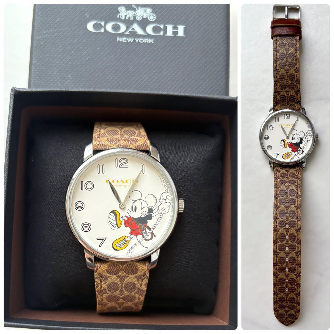 COACH ディズニー ミッキーマウス シグネチャー 腕時計 日本限定品 訳
