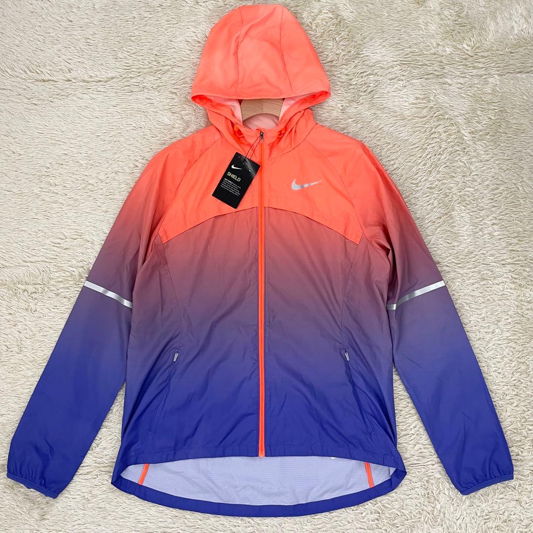 【未使用タグ付き】ナイキ シールド プリズム ナイロンジャケット XLサイズ 90's~ NIKE 銀タグ ナイロンジャケット ロゴ刺繍入り バック刺繍入り