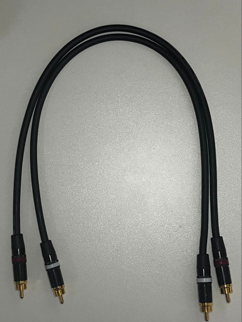 MOGAMI 2534 RCA 赤白ライン 2本ペアケーブル 0.5m - メルカリ