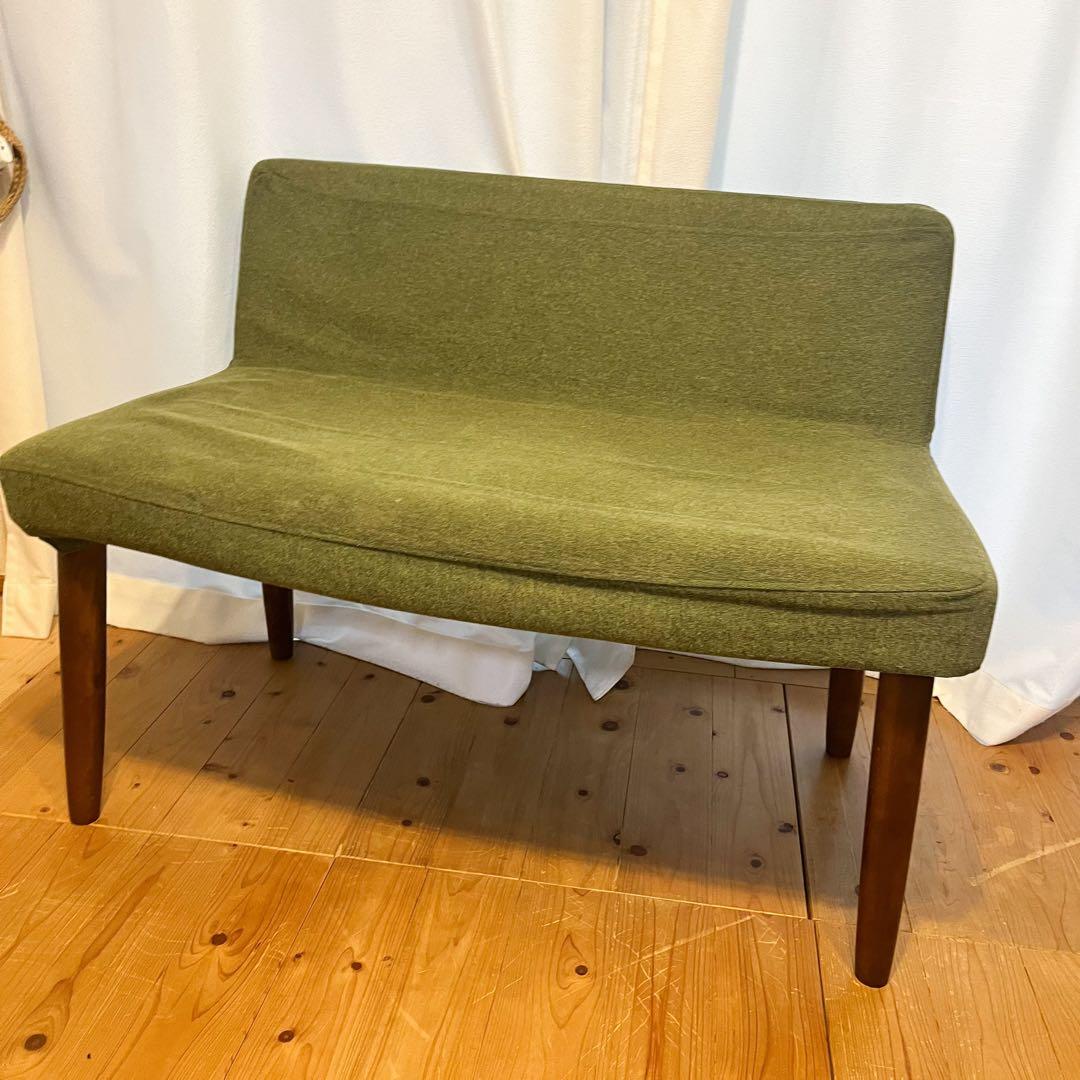 【美品】B-company ダイニング　ベンチ　椅子　グリーン緑　ルミネで購入 ダイニングベンチ｜B-COMPANY公式オンラインショップ