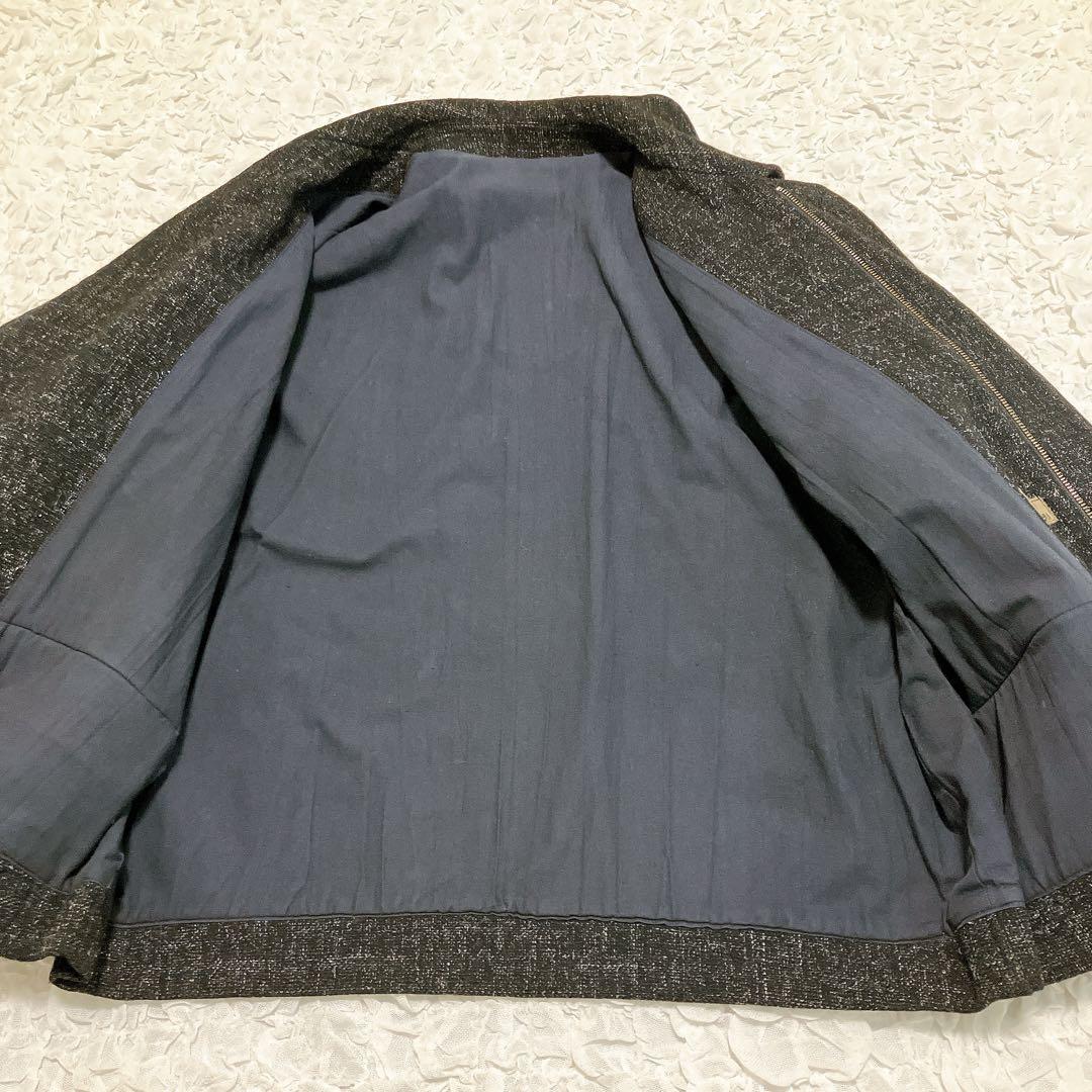 Y's for men【初期タグ】ブルゾン ツイード ジップ 黒 - メルカリ