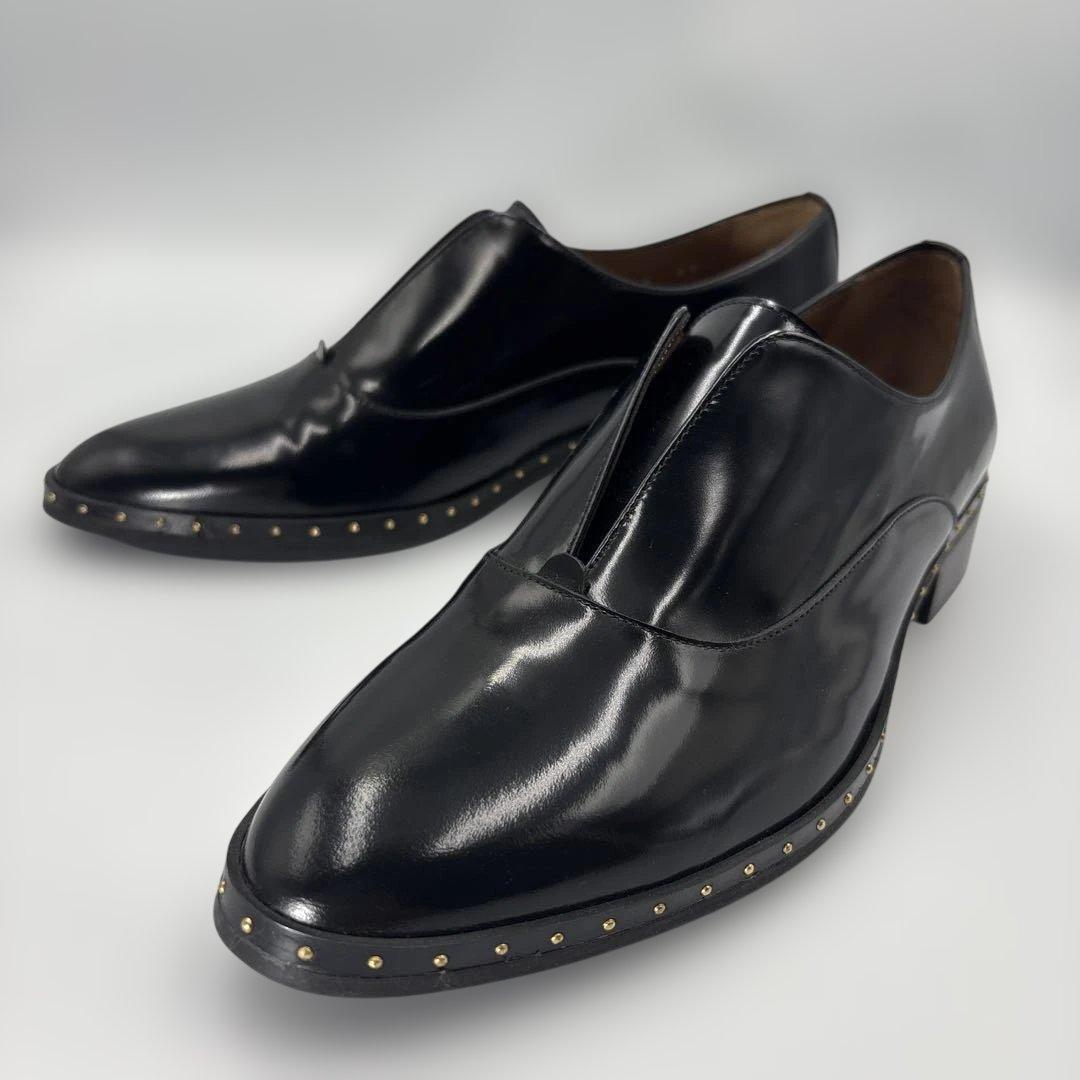 ✨新品✨　ペルティニ　ブラック　レザー　スタッズ　マニッシュシューズ　ローファー SOMEDIFF（サムディフ） ローファー メンズ おしゃれ スタッズ
