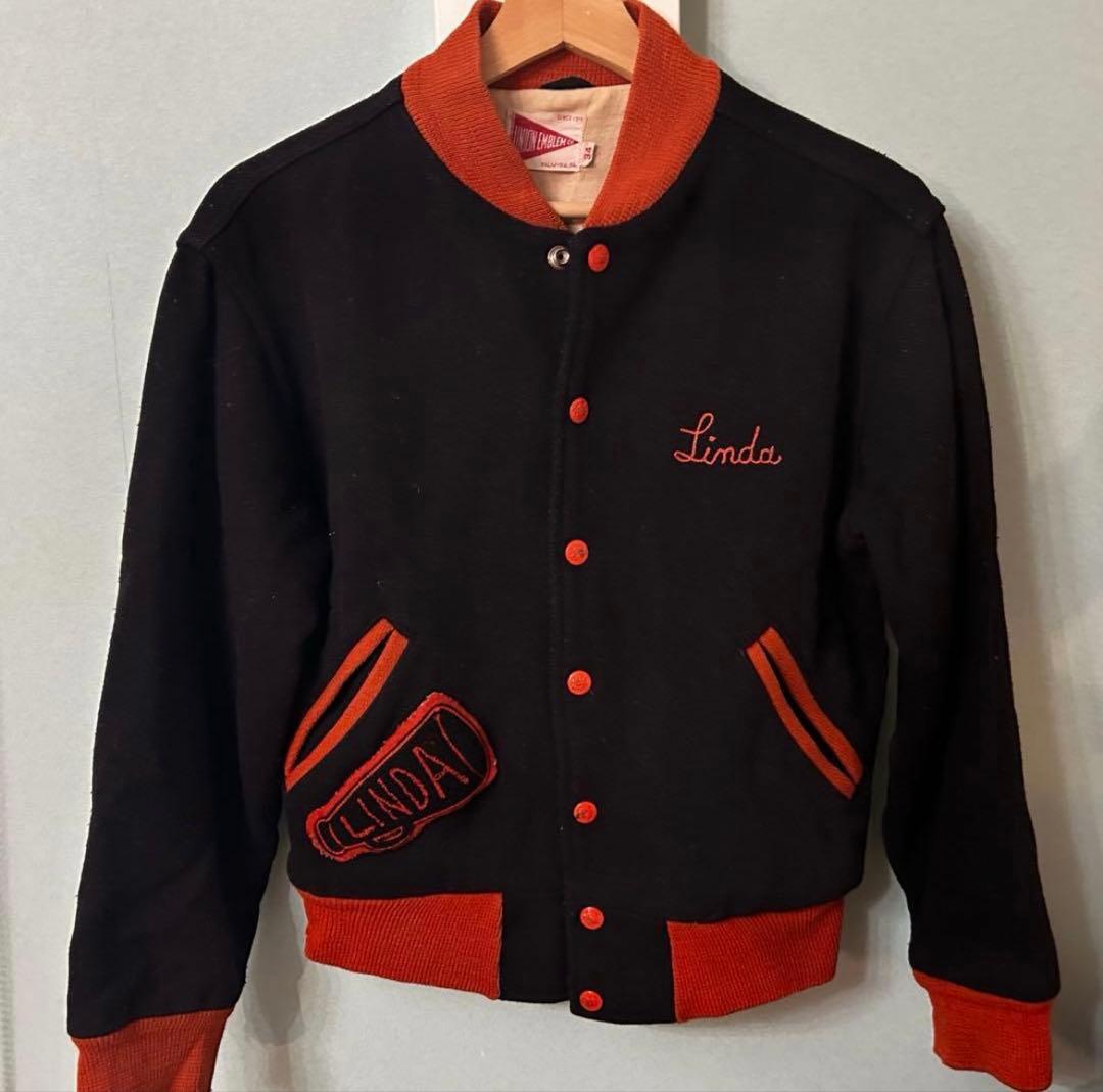 60s バーシティジャケット スタジャン ファラオ ロカビリー チェーン