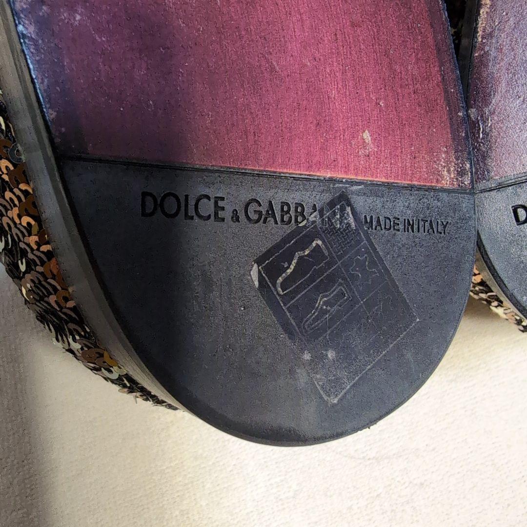 美品❀D＆G豪華絢爛❀スパンコールドレスレザーシューズ