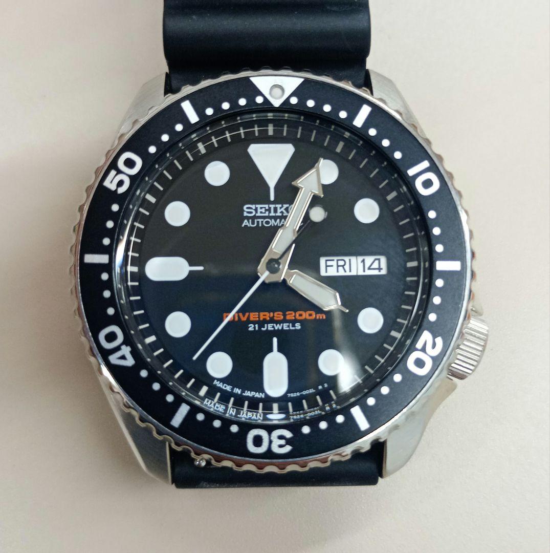 7S27−0020 J (made in Japan) Seiko 7s26-0020 Skx007j Men's Diver Watch Japanese Made in Japan