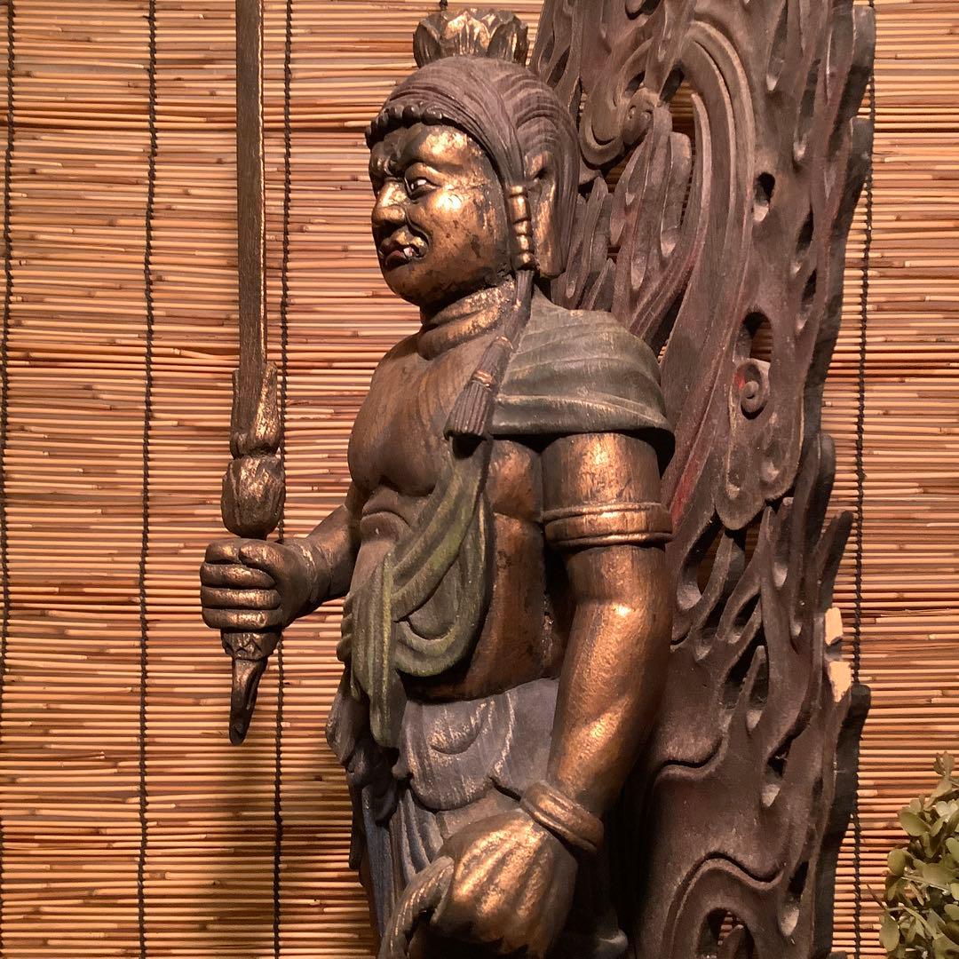 古玩・密教守護神「憤怒・不動明王」不動信仰・天地眼・神仏守護神