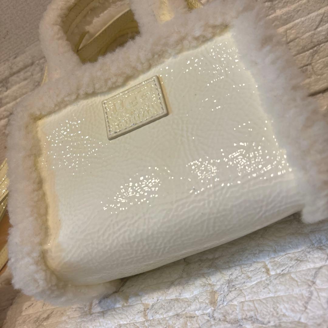 UGG Telfar ホワイト スモールショッパーバッグ ミニトートバッグ