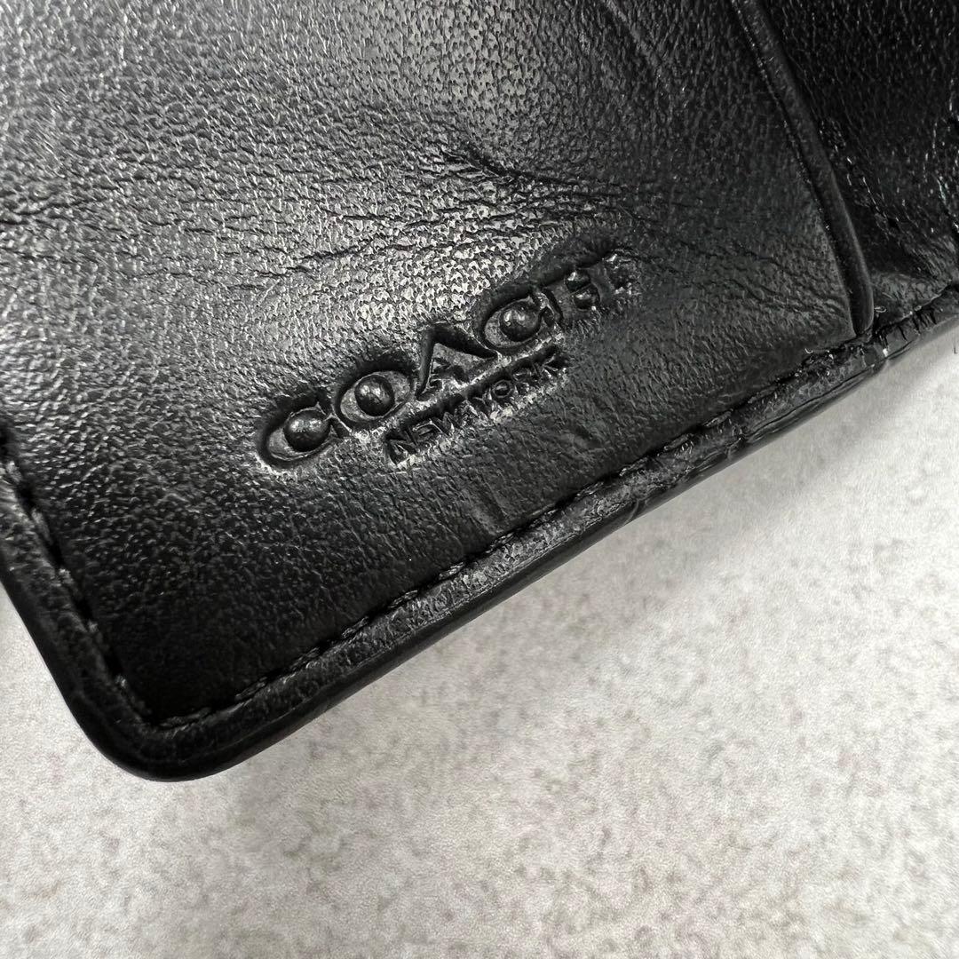 COACH ブラック レザー スター レディース キーケース 8508 - メルカリ