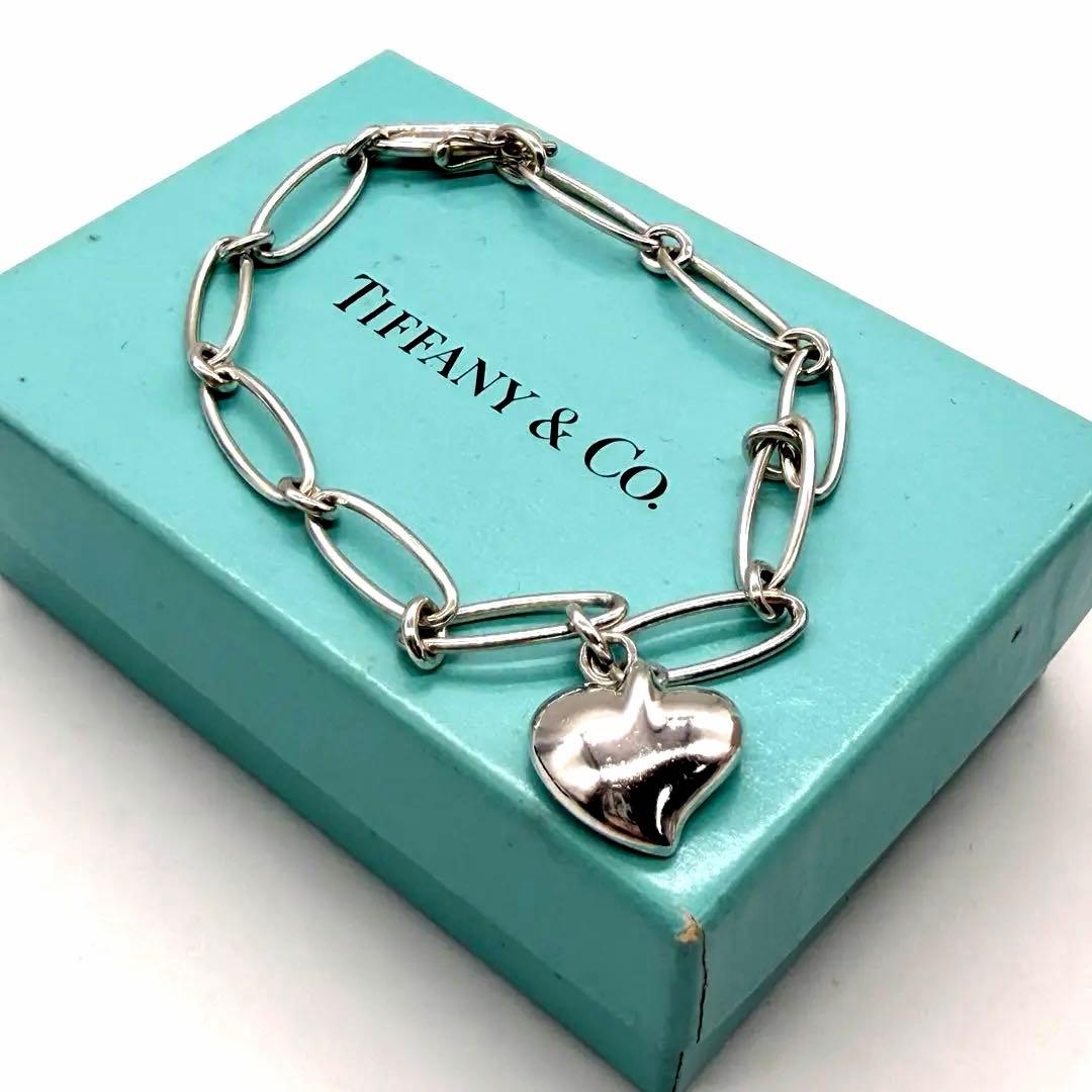 美品★TIFFANY&Co. ブレスレット カーブドハート エルサペレッティSV TIFFANY&Co.（ティファニー） TIFFANY&Co. ブレスレット カーブド