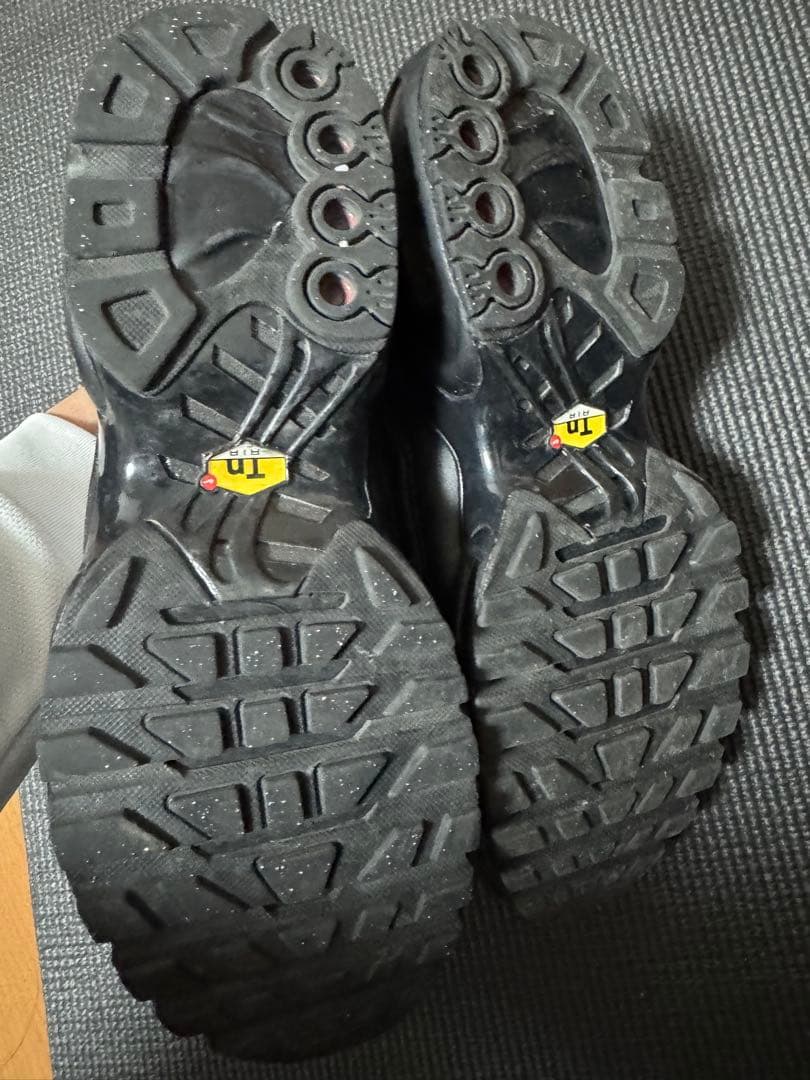 Nike AirMaxPlusTiempo ブラック スニーカー ビブラムソール