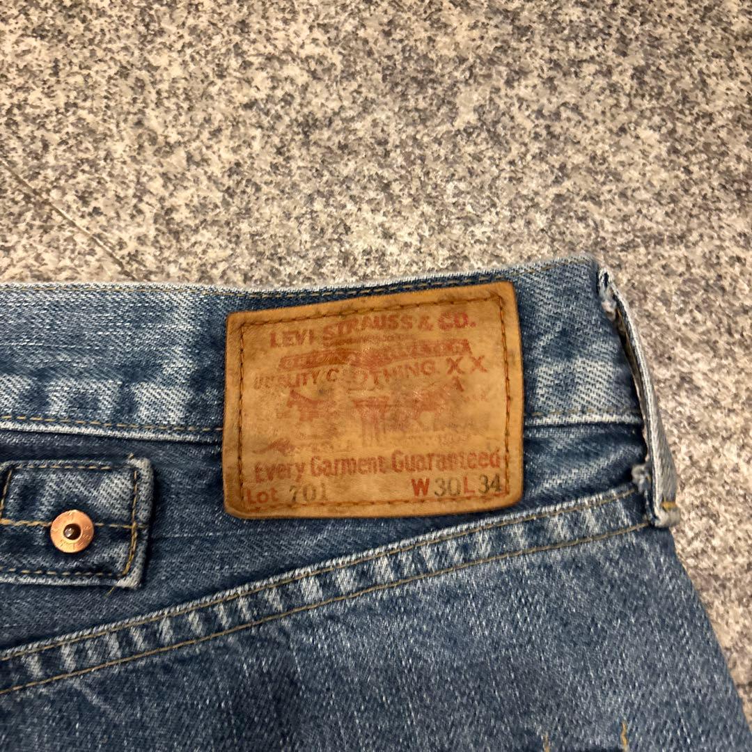 90s Levi's 701XX 701 復刻 W30 L34 シンチバック - メルカリ
