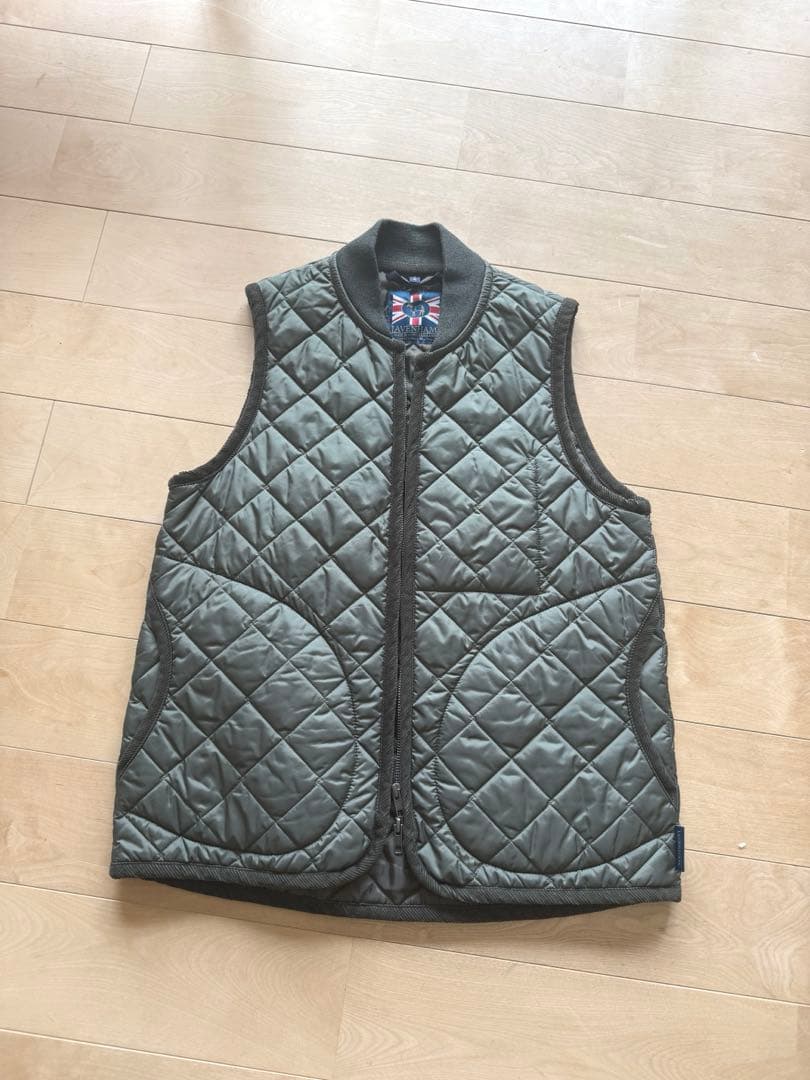 tantan購入✳︎一度使用のみラベンハムベスト LAVENHAM（ラベンハム） ベスト ジレ Workwear Button Mickfield