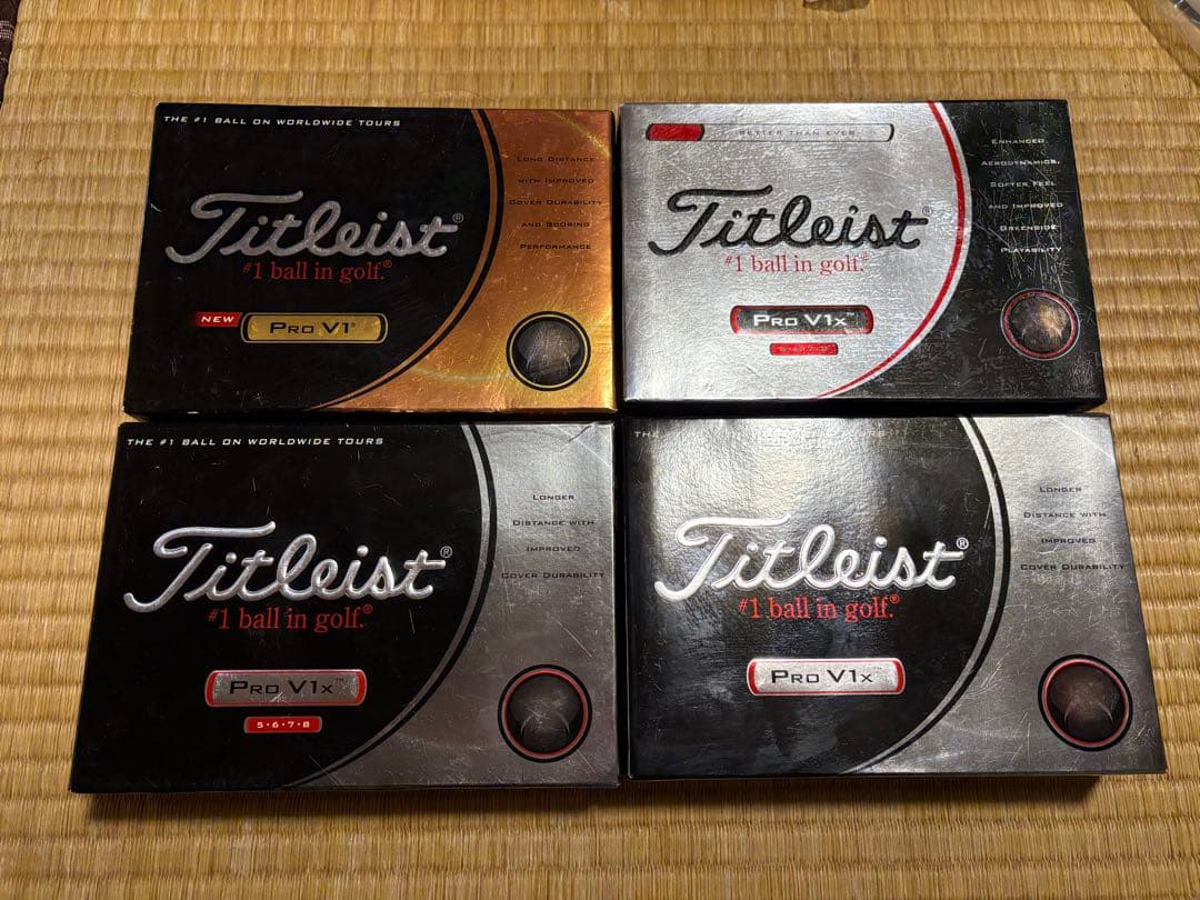 【新品未使用】Titleist Pro V1 V1xゴルフボール 4ダース Titleist Pro V1x ゴルフボール 4ケース12個入り S115203925 - パーク
