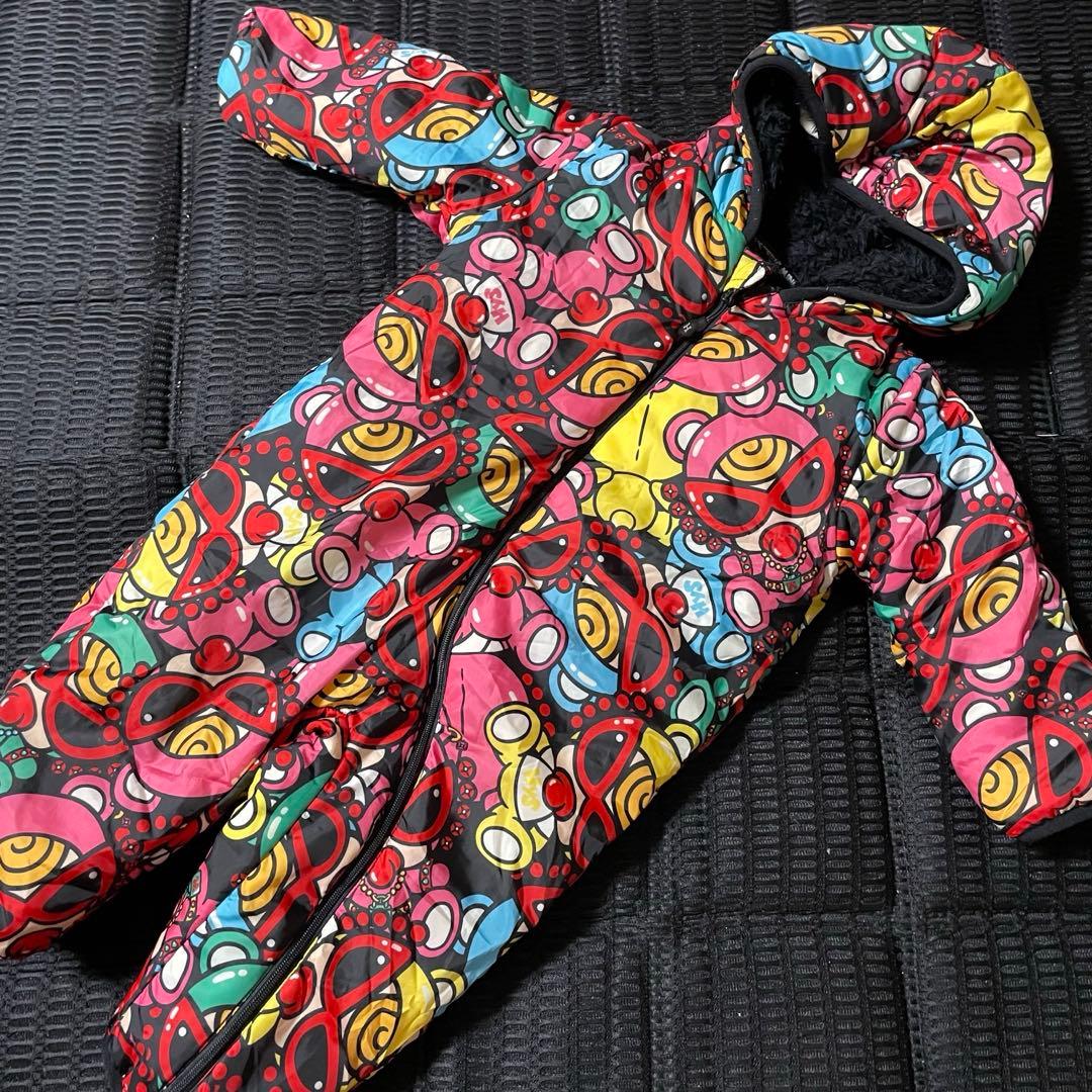 ヒスミニ　ジャンプスーツアウター Free 希少 ヒスミニ リバーシブル ジャンプスーツ アウター 70〜80cm ギャル