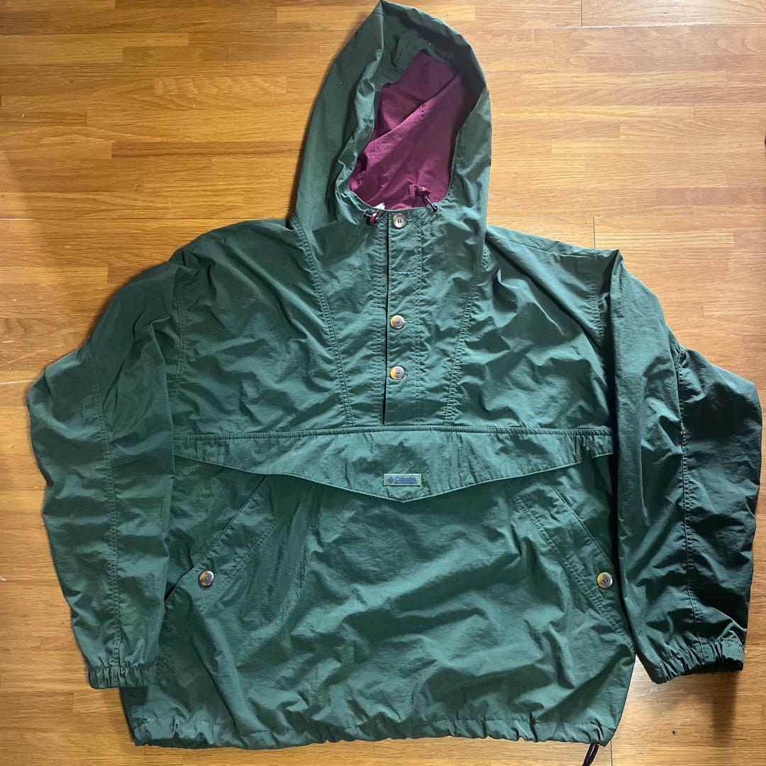 90's Colombia アノラックパーカー 90's Columbia ナイロンアノラックパーカー - used&vintage box Hi-smile
