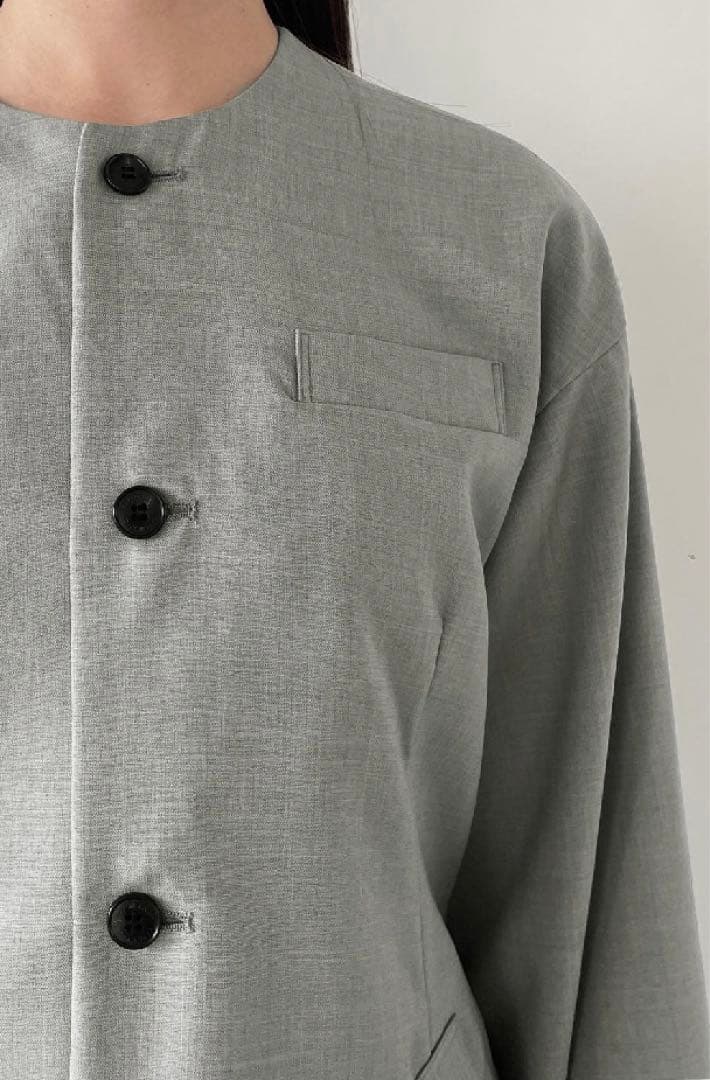 未使用 カポックノット ノーカラーJKT M 定価2.4万円 - メルカリ