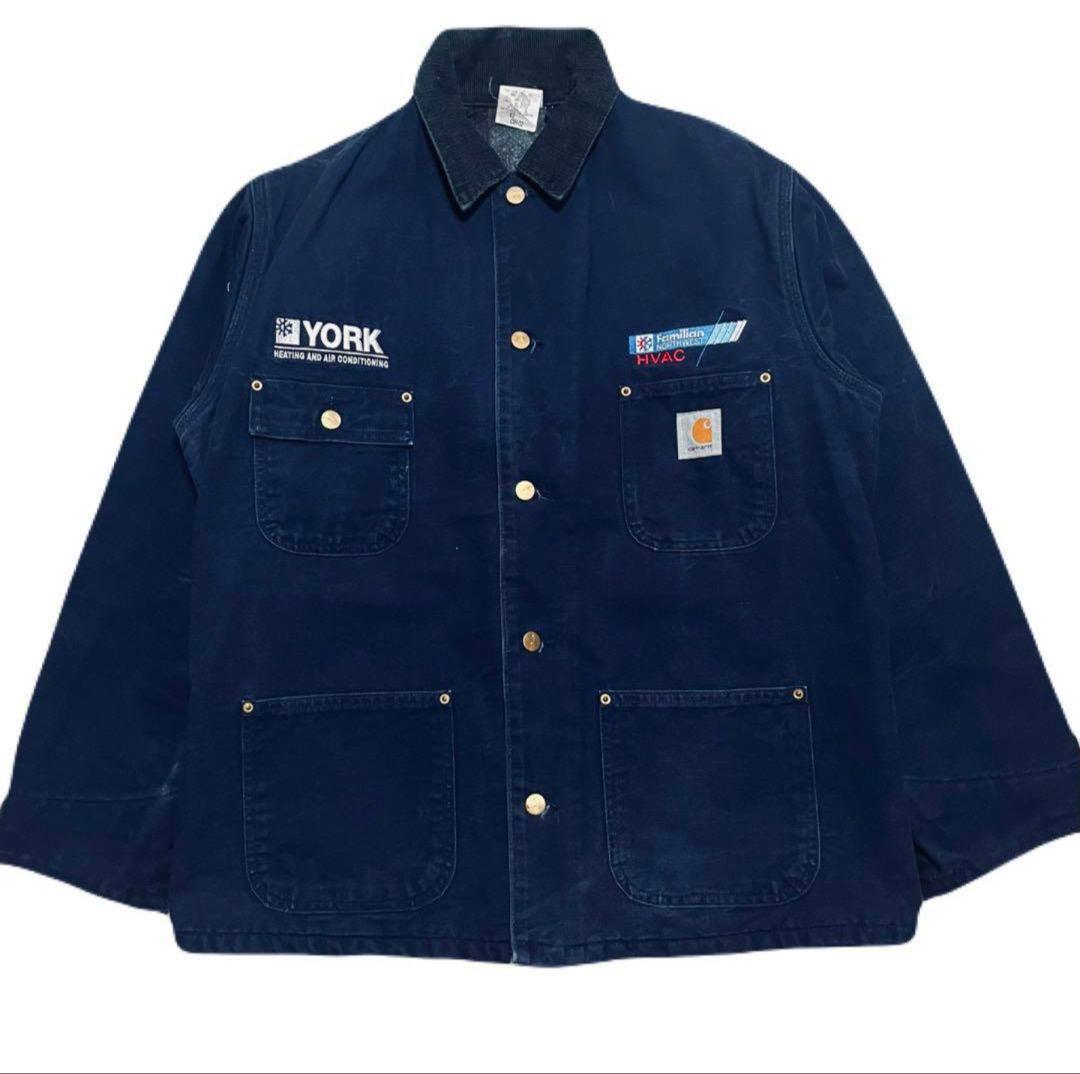 カーハート Carhartt ネイビー 90's チョアコート　野村訓市 90s カーハート チョアコート カバーオール ネイビー 野村訓市 - メルカリ