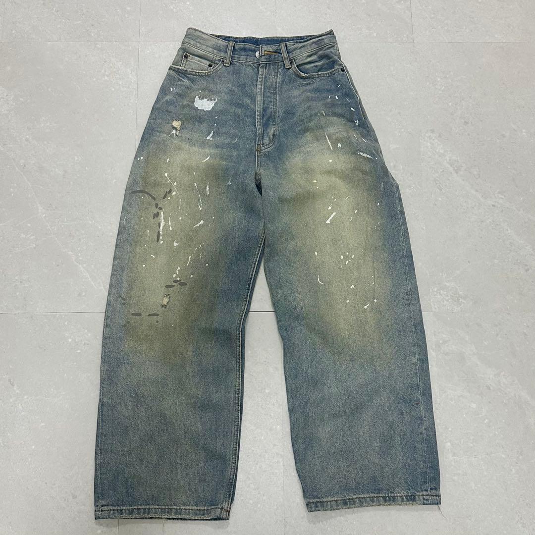 Acne studios 2023 スーパーバギー Acne Studios: ブラック 2023F スーパー バギーフィット ジーンズ