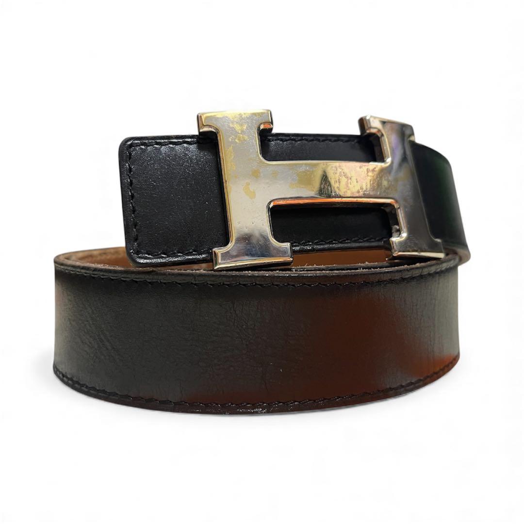 HERMES　エルメス　 レザーベルト コンスタンス　リバーシブル HERMES（エルメス） ベルト コンスタンス H リバーシブルベルト