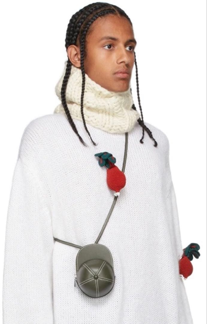 小物 j.w.anderson knitted snood white