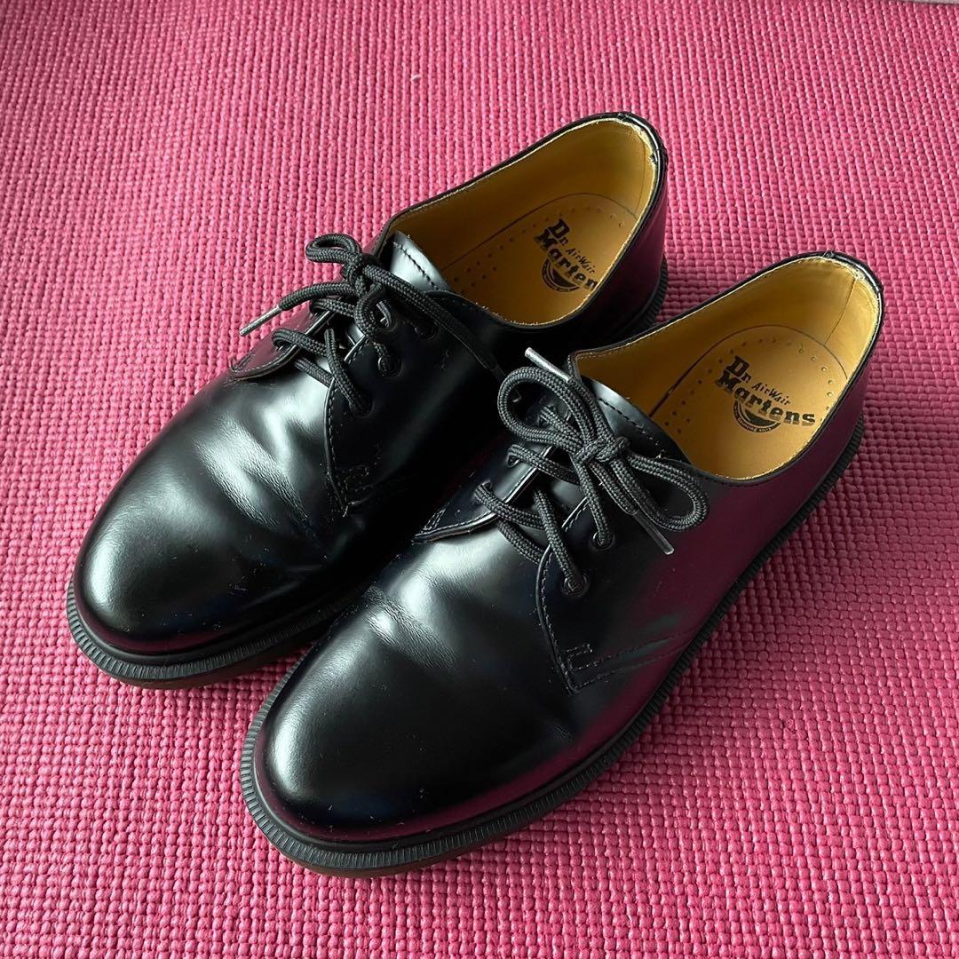 Dr.Martens ドクターマーチン 3ホール ブラック ステッチなしUK8