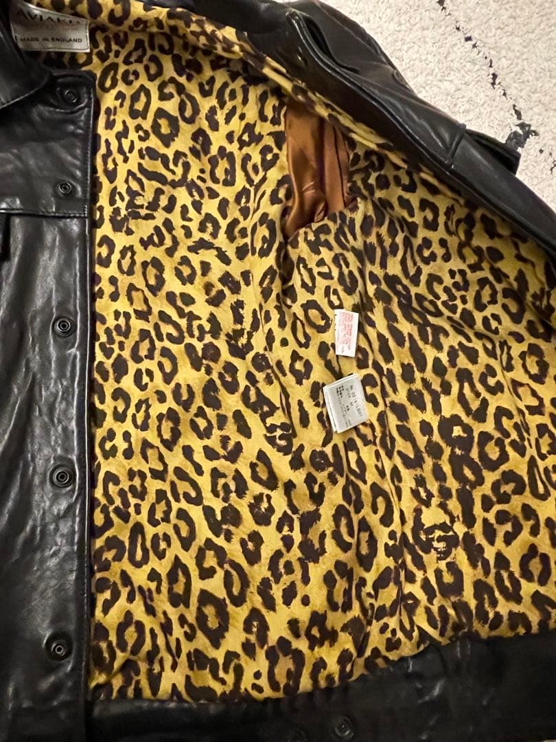 極美品 ルイスレザー レオパードライナー - メルカリ