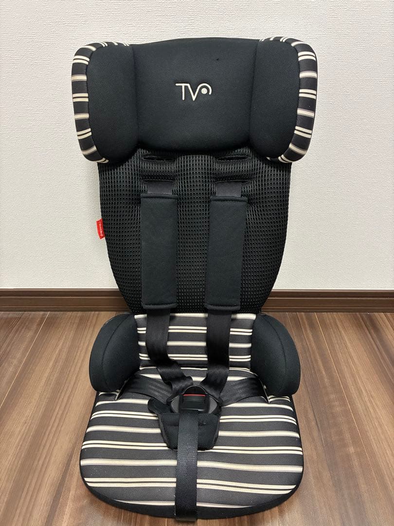 ジュニアシート】日本育児 トラベルベストECプラス ブラックボーダー