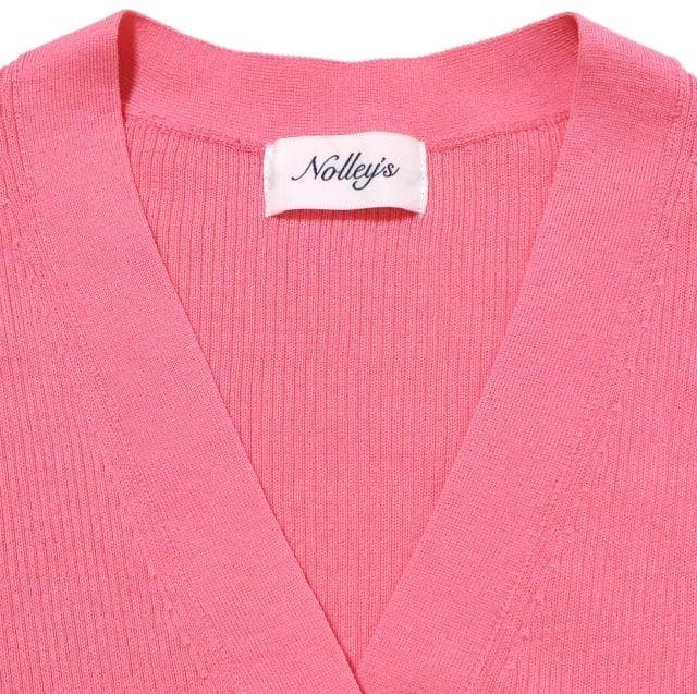 美品☆NOLLEY'S ノーリーズ☆エタニティリブVネックカーディガン