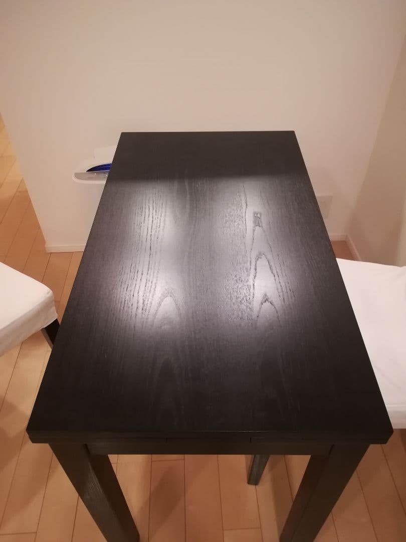 イケアIKEAダイニングテーブルBJURSTA黒エクステンション - メルカリ