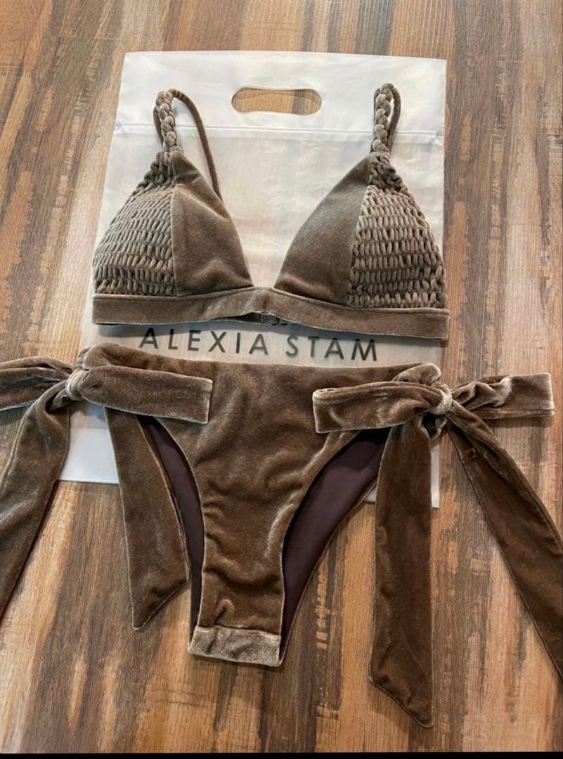 ALEXIA STAM セパレート水着 ブラウン ALEXIA STAM（アリシアスタン）の「Chloe/ワンピーススイムウェア