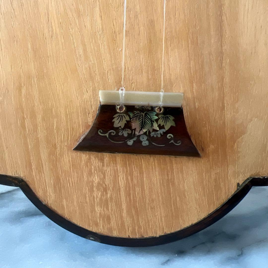 ダン・セン ベトナム2弦琴 民族楽器 弦楽器 馬頭琴 螺鈿 工芸品 希少